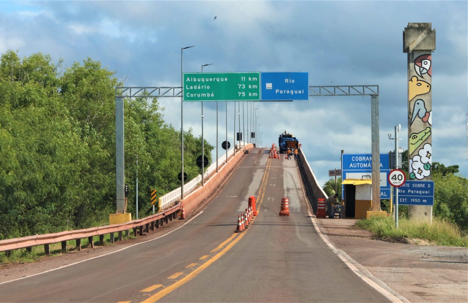 Fechamento da ponte sobre o Rio Paraguai exige atenção de candidatos do