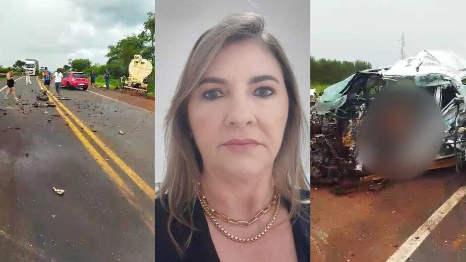 Vídeo: Mulher morre ao bater Hilux em caminhão na BR-158 próximo à Paranaíba