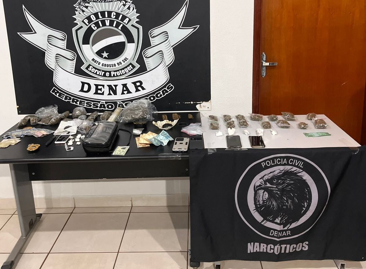 Polícia apreende drogas e prende suspeitos de tráfico em Campo Grande