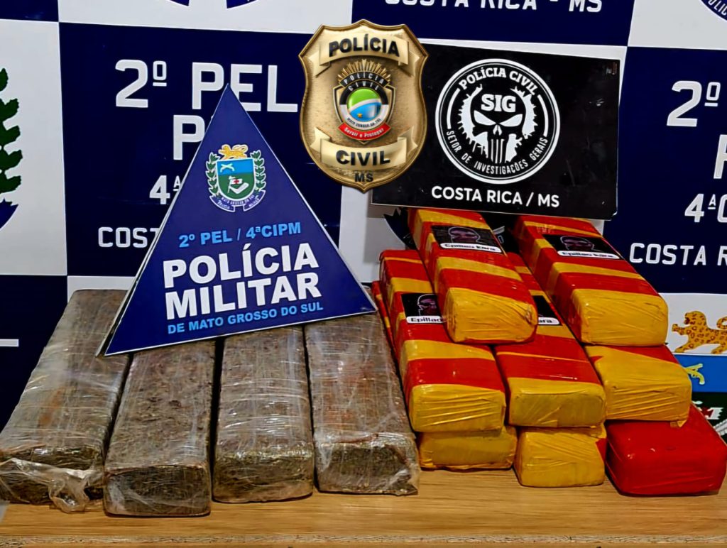 Dois são presos por tráfico de drogas em Costa Rica