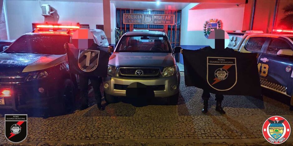 Três homens presos por furto de carros e posse de drogas em Bonito